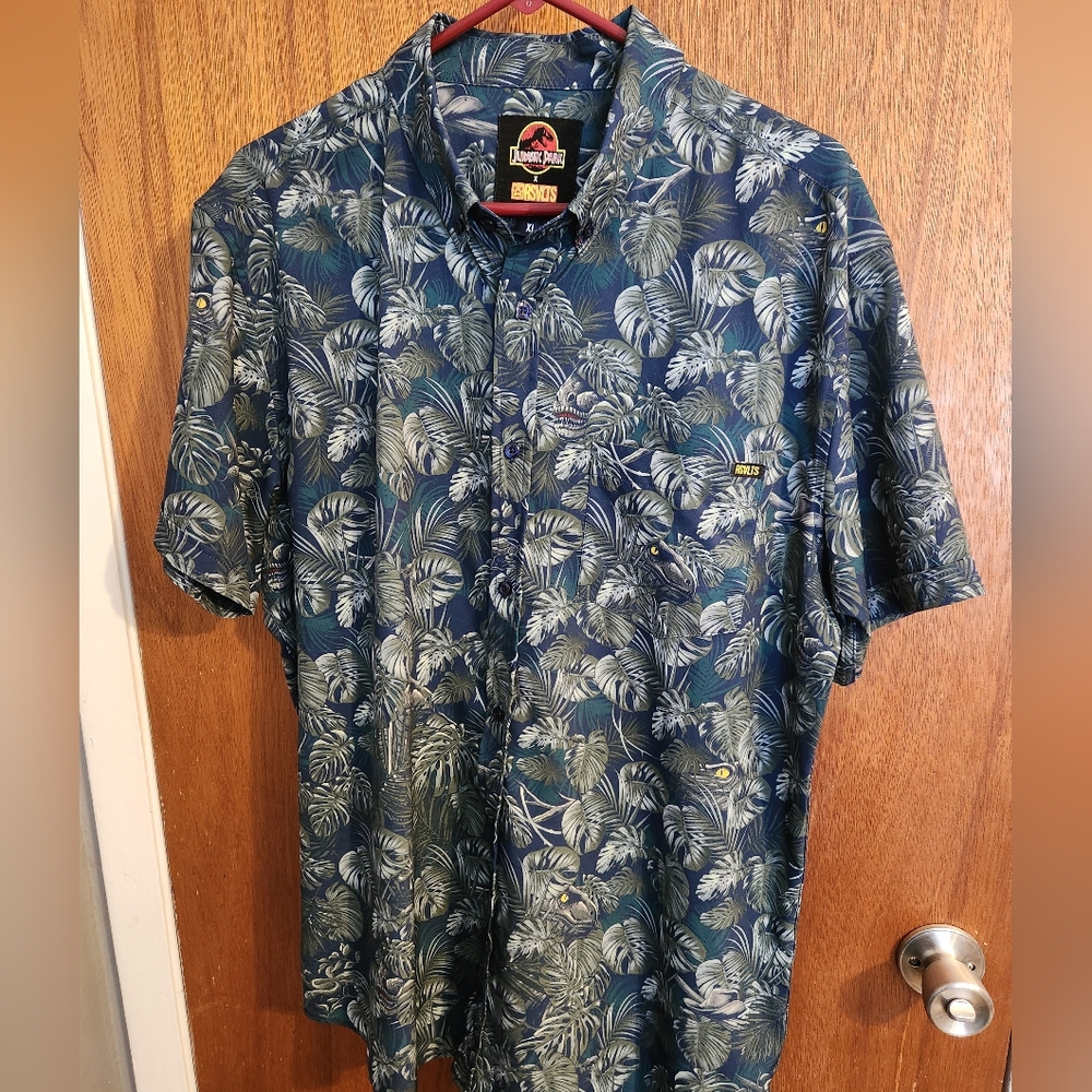 Jurassic Park "Clever Girl" - KUNUFLEX Short Sleeve Shirt - XL